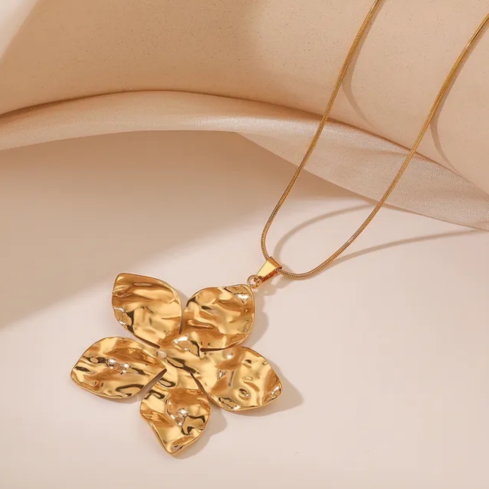 Stainless Steel 18K Gold Plated Plating Pendant Necklace